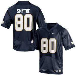 Notre Dame Fighting Irish Men's Durham Smythe #80 Navy Blue Under Armour Authentic Stitched College NCAA Football Jersey XZM0399BT